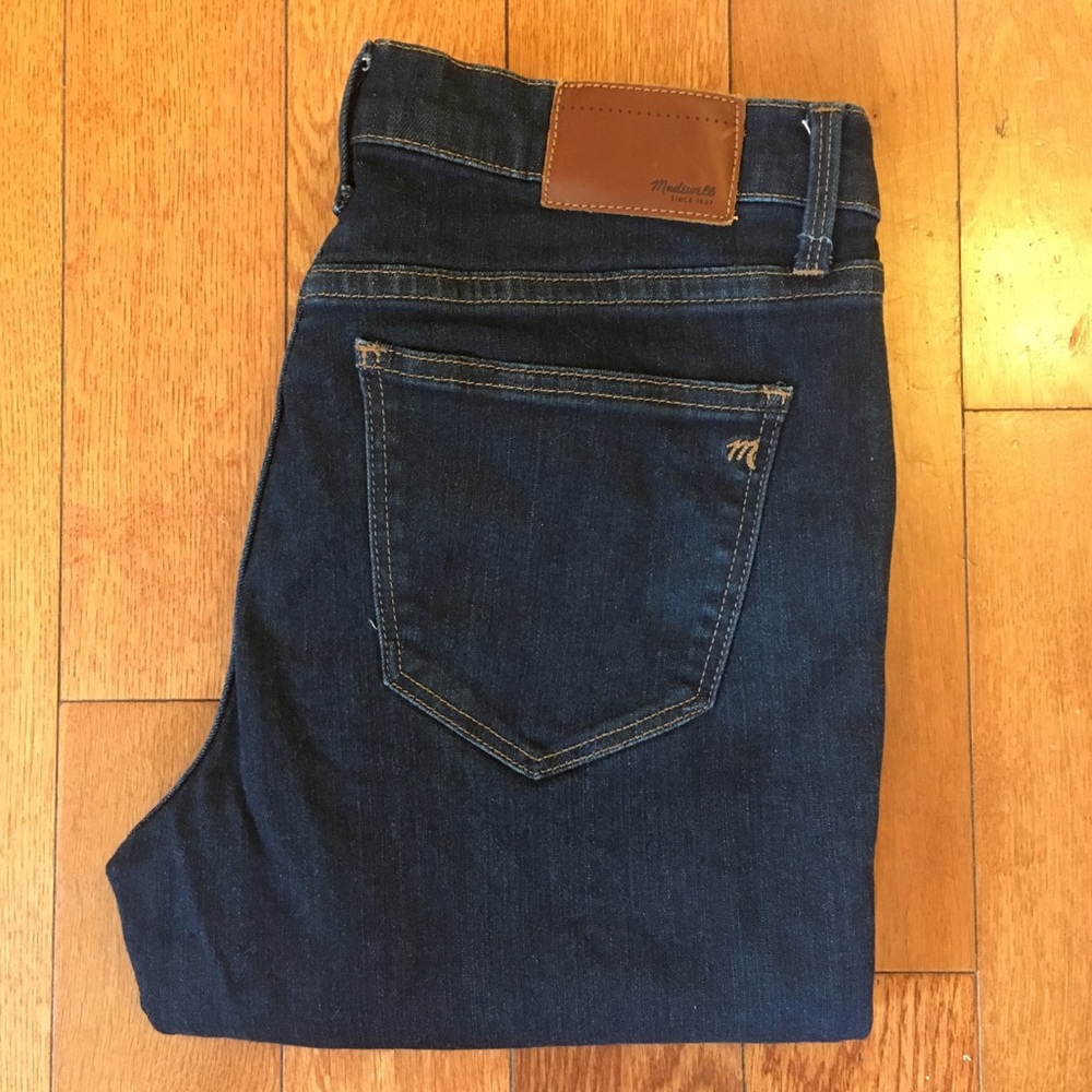 👖 Madewell Dark Wash Stretch Skinny Leg Denim